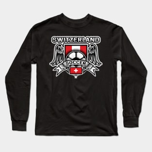 Switzerland Soccer Futbol Long Sleeve T-Shirt